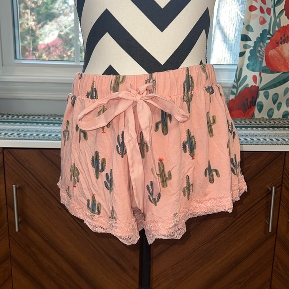 Torrid Super Soft Lace Trim Short in Pink Cactus - Picture 3 of 9